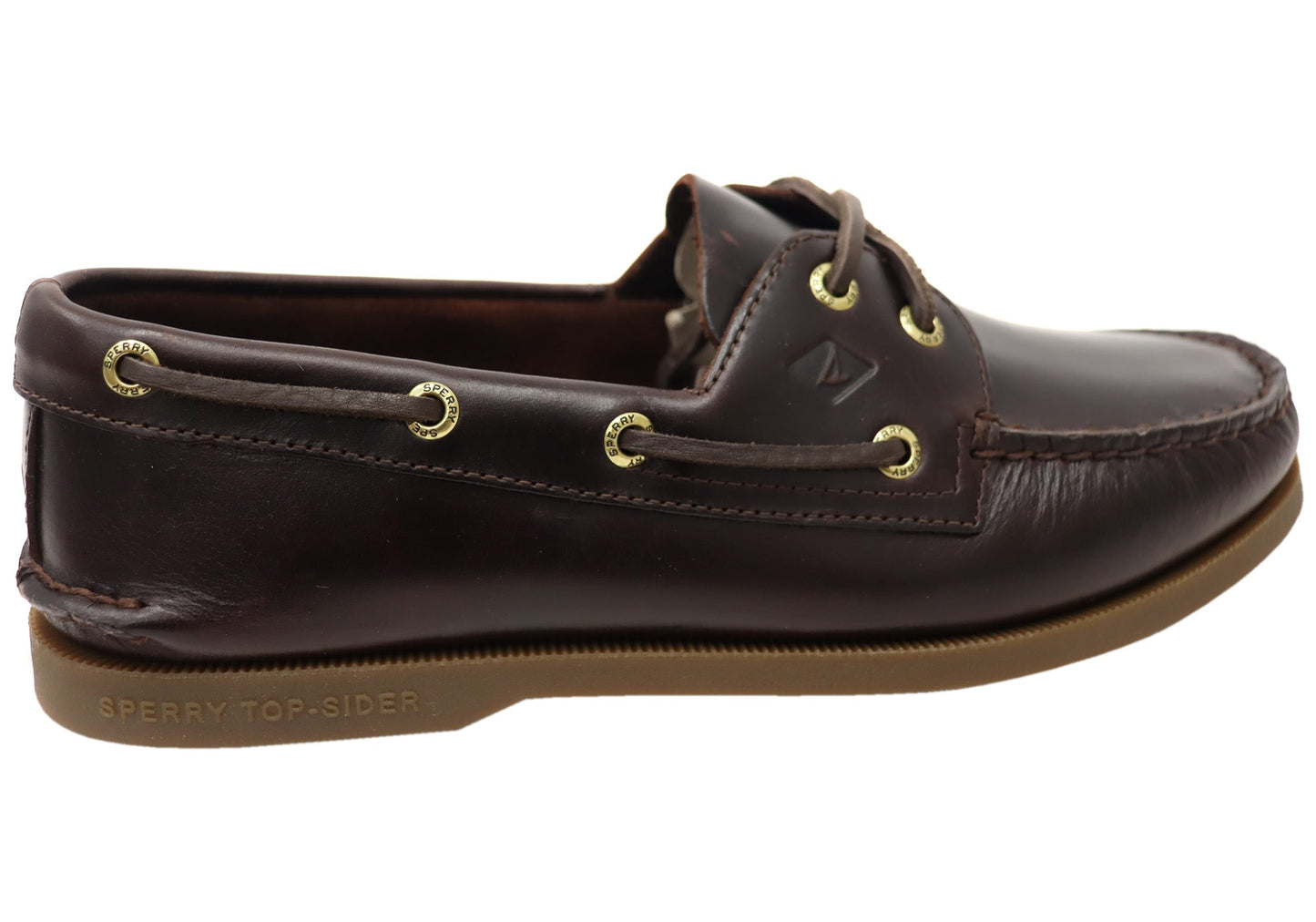 Sperry Mens A/0 2 Eye Leather Lace Up Comfortable Wide Fit Boat Shoes