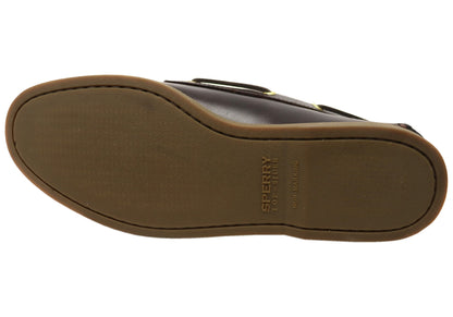 Sperry Mens A/0 2 Eye Leather Lace Up Comfortable Wide Fit Boat Shoes
