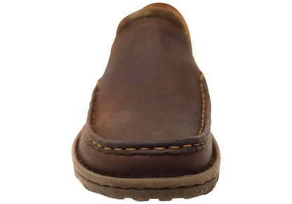 Born Mens Gudmund Leather Comfortable Slip On Shoes