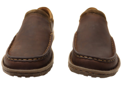 Born Mens Gudmund Leather Comfortable Slip On Shoes