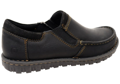 Born Mens Gudmund Leather Comfortable Slip On Shoes
