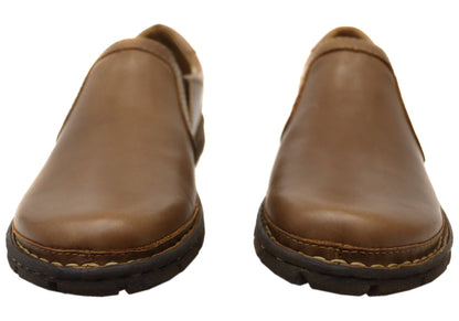 Born Mens Sawyer Leather Comfortable Slip On Shoes