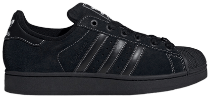 Adidas Originals Men's Superstar II Sneakers, Core Black / Core Black / Cloud White, JH5470