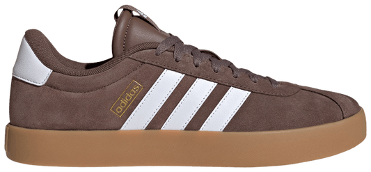 Adidas Men's VL Court Sneakers, Earth Strata / Cloud White / Gold Metallic, JP7536