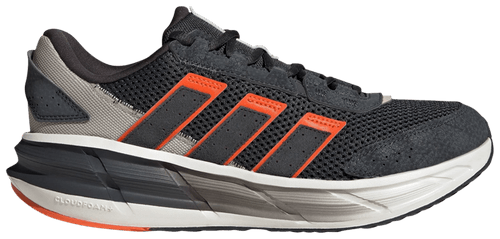 Adidas Men's Astrastar Running Shoes, Carbon / Carbon / Impact Orange, JQ6077
