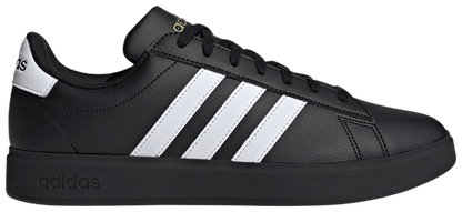 Adidas Men's Grand Court 2.0 Sneakers, Core Black / Gold Metallic, JR0546
