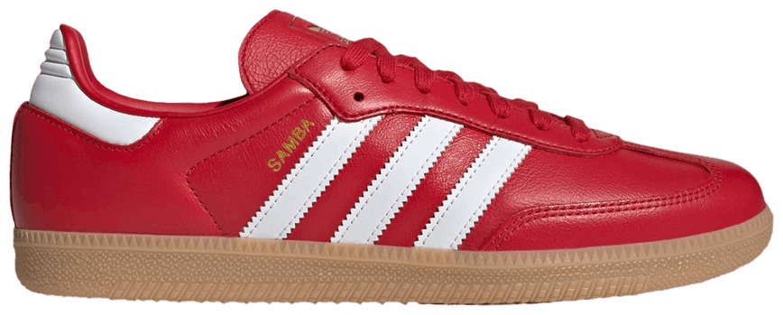 Adidas Originals Men's Red Samba OG Sneakers, JR0881