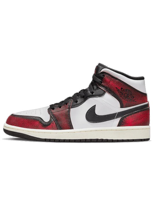 Jordan 1 Mid Wear-Away Chicago