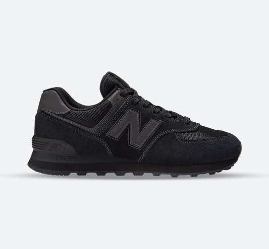 Men's Wide Fit New Balance ML574EVE Walking/Running Trainers - Exclusive - Black