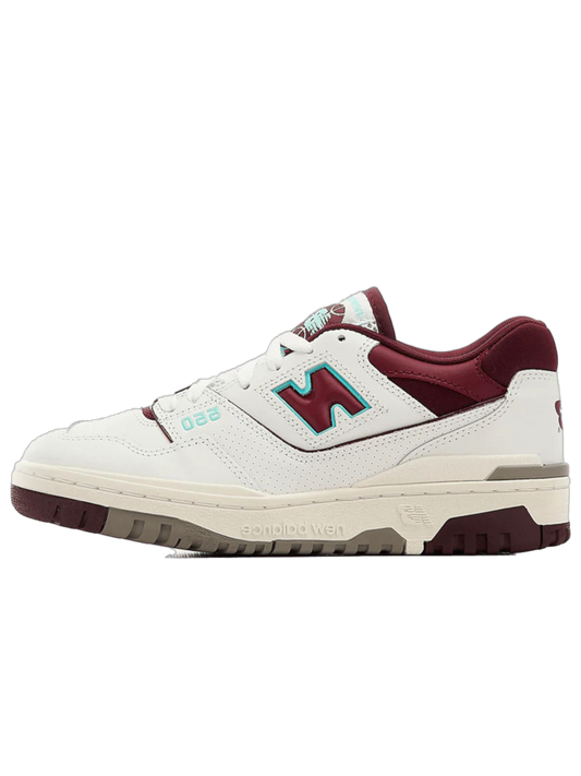 New Balance 550 Burgundy Cyan