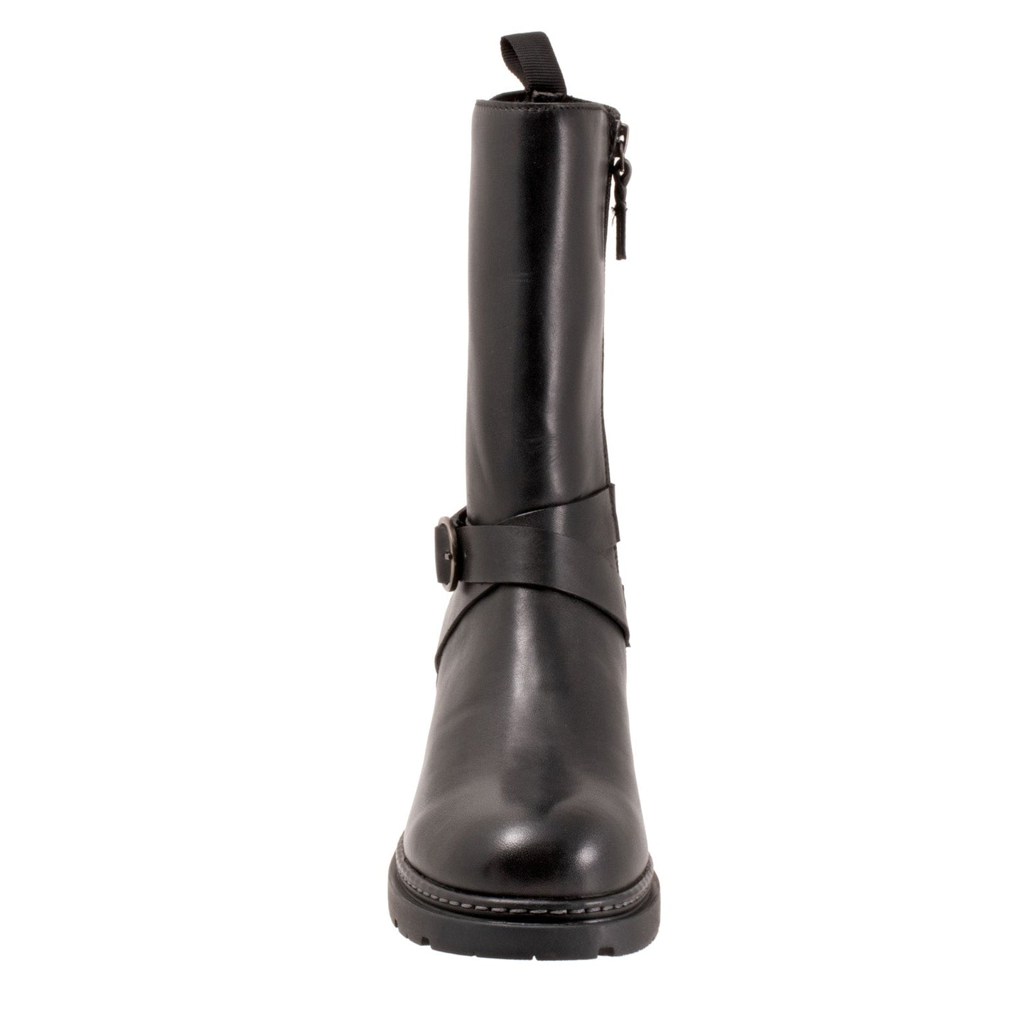 Softwalk Neenah S2255-001 Womens Black Leather Casual Dress Boots