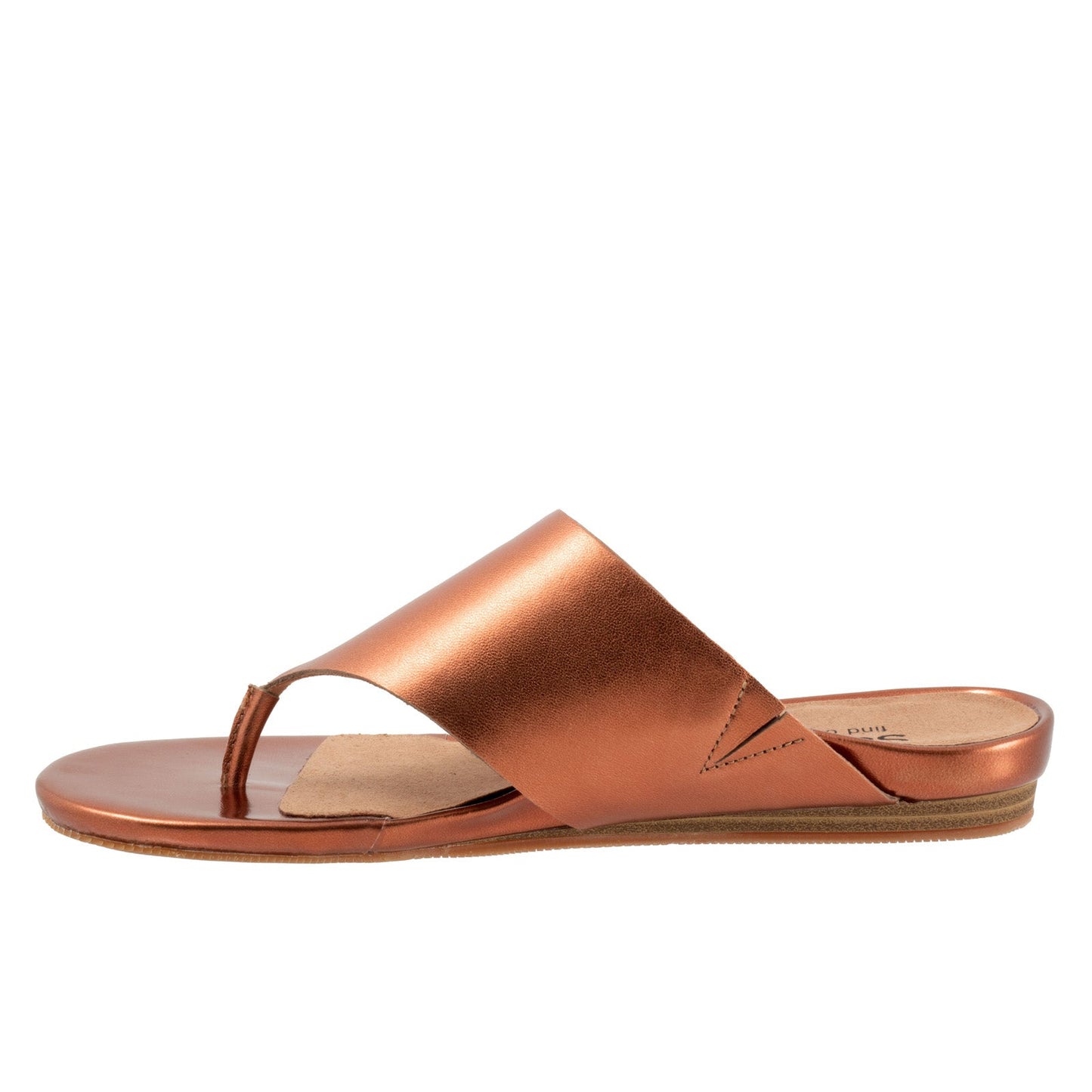 Softwalk Chandler S2306-275 Womens Brown Leather Thong Sandals Shoes