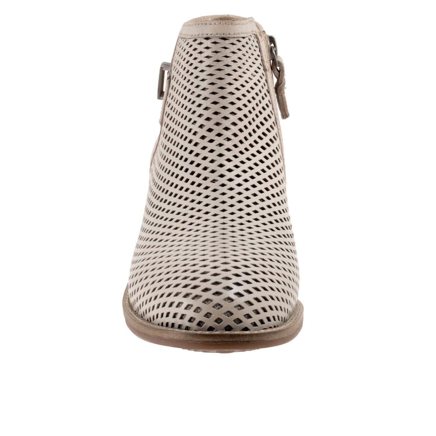 Softwalk Rimini Perf S2315-063 Womens Beige Leather Ankle & Booties Boots