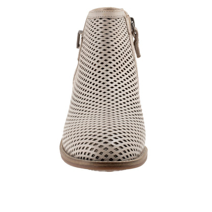 Softwalk Rimini Perf S2315-063 Womens Beige Leather Ankle & Booties Boots