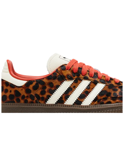 Adidas Originals Women's Samba OG Sneakers, Leopard, JI2734
