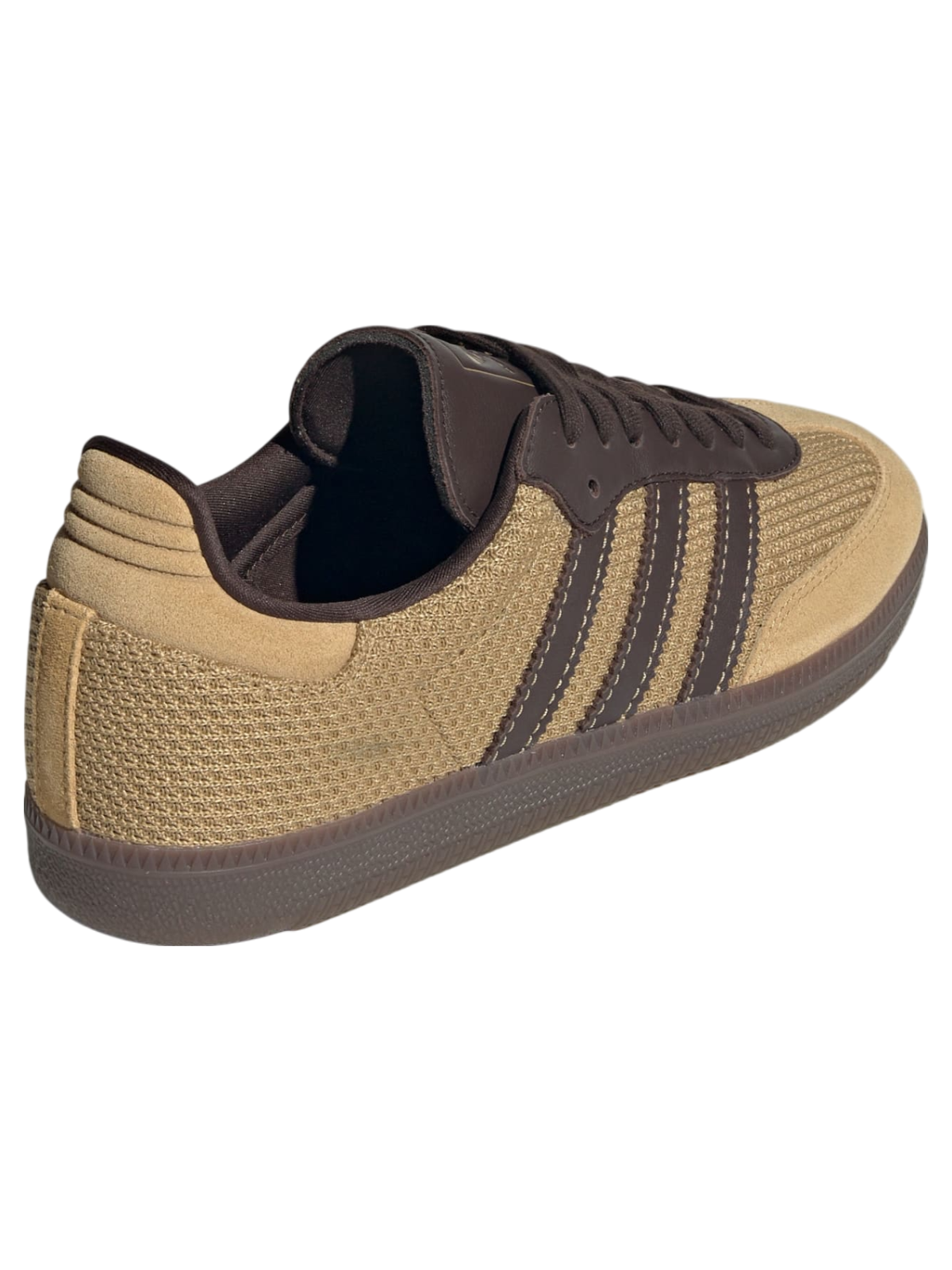 Adidas Originals Men's Samba OG Sneakers, Golden Beige Dark Brown Gum, JR0884