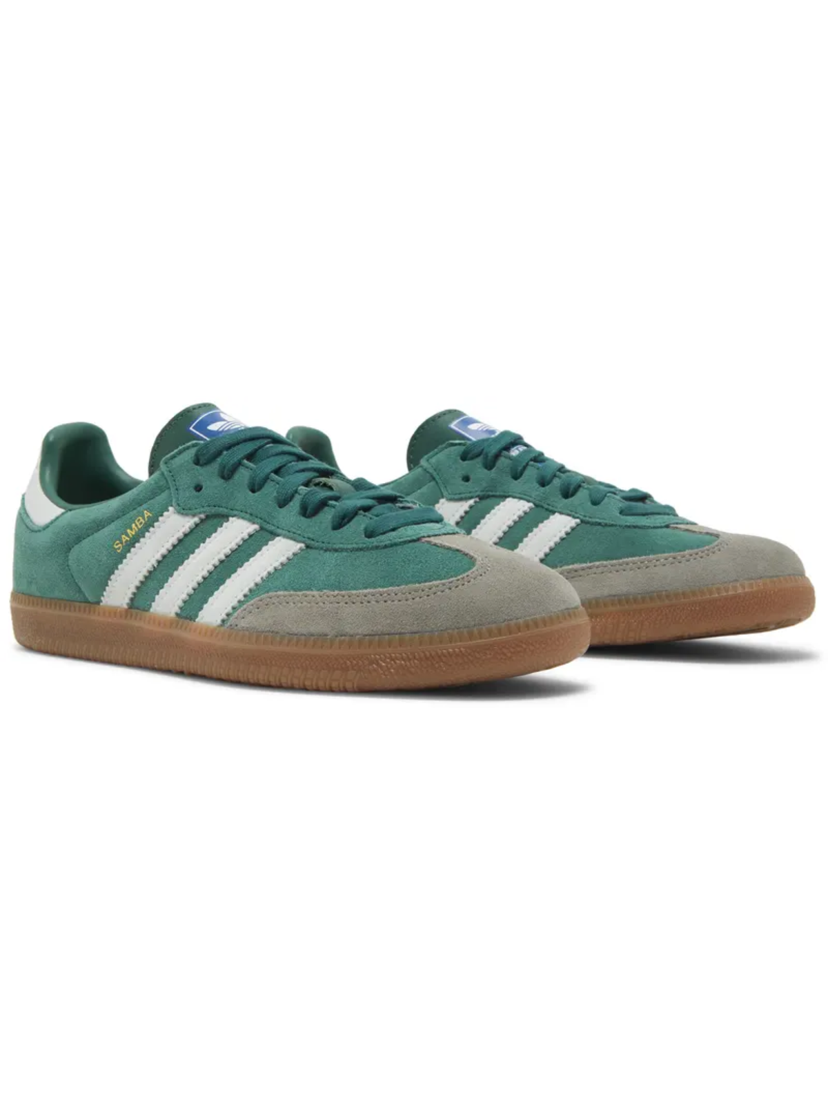 Adidas Originals Men's Samba OG Sneakers, Green Gum, ID2054