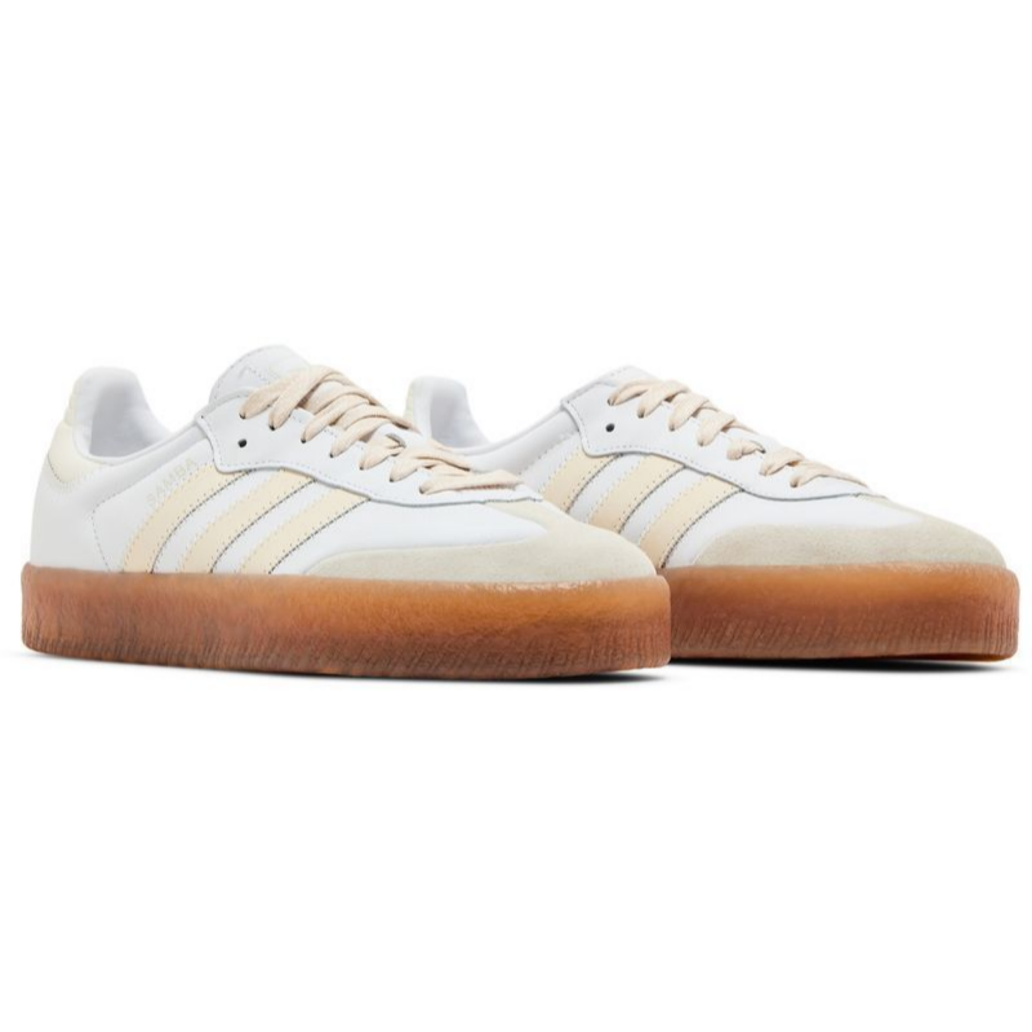 Adidas Originals Women's Sambae Sneakers, Beige / White / Gum, IE9107