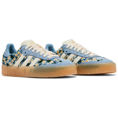 Adidas Originals x Liberty London Sambae Sneakers, Blue Cream White, JQ6046