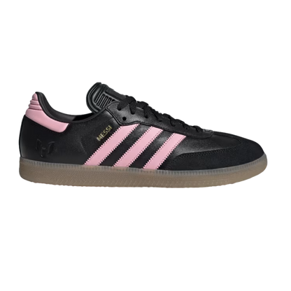 Adidas Originals Men's Black/Pink Messi Samba Sneakers, JP7845