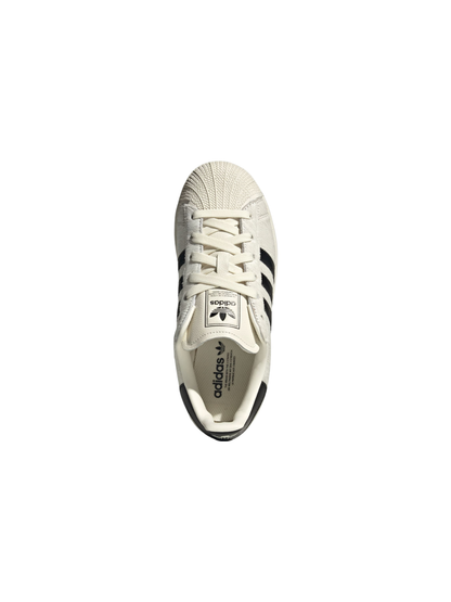 Adidas Originals Women's White Pony Hair Superstar II Sneakers, JQ7418
