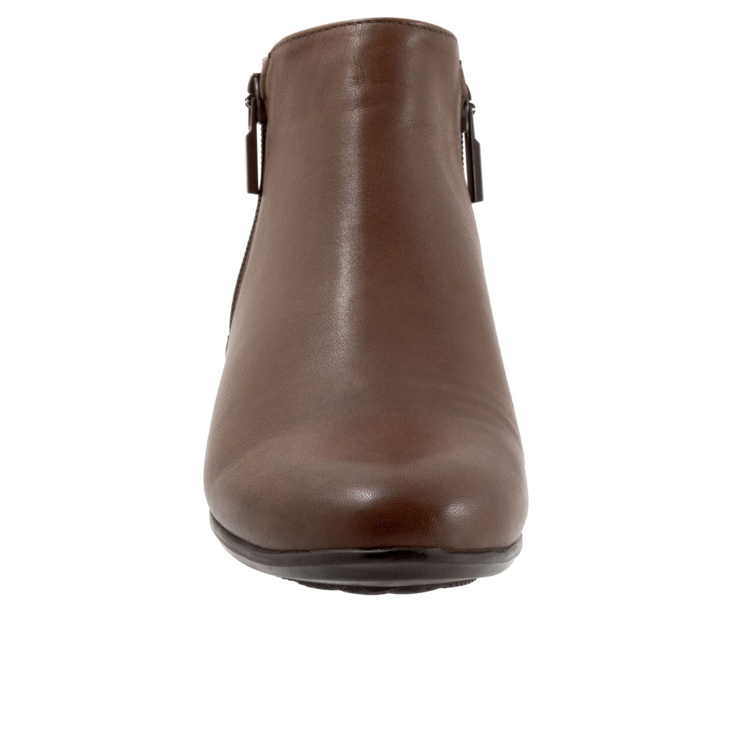 Trotters Major T1762-104 Womens Brown Leather Zipper Ankle & Booties Boots