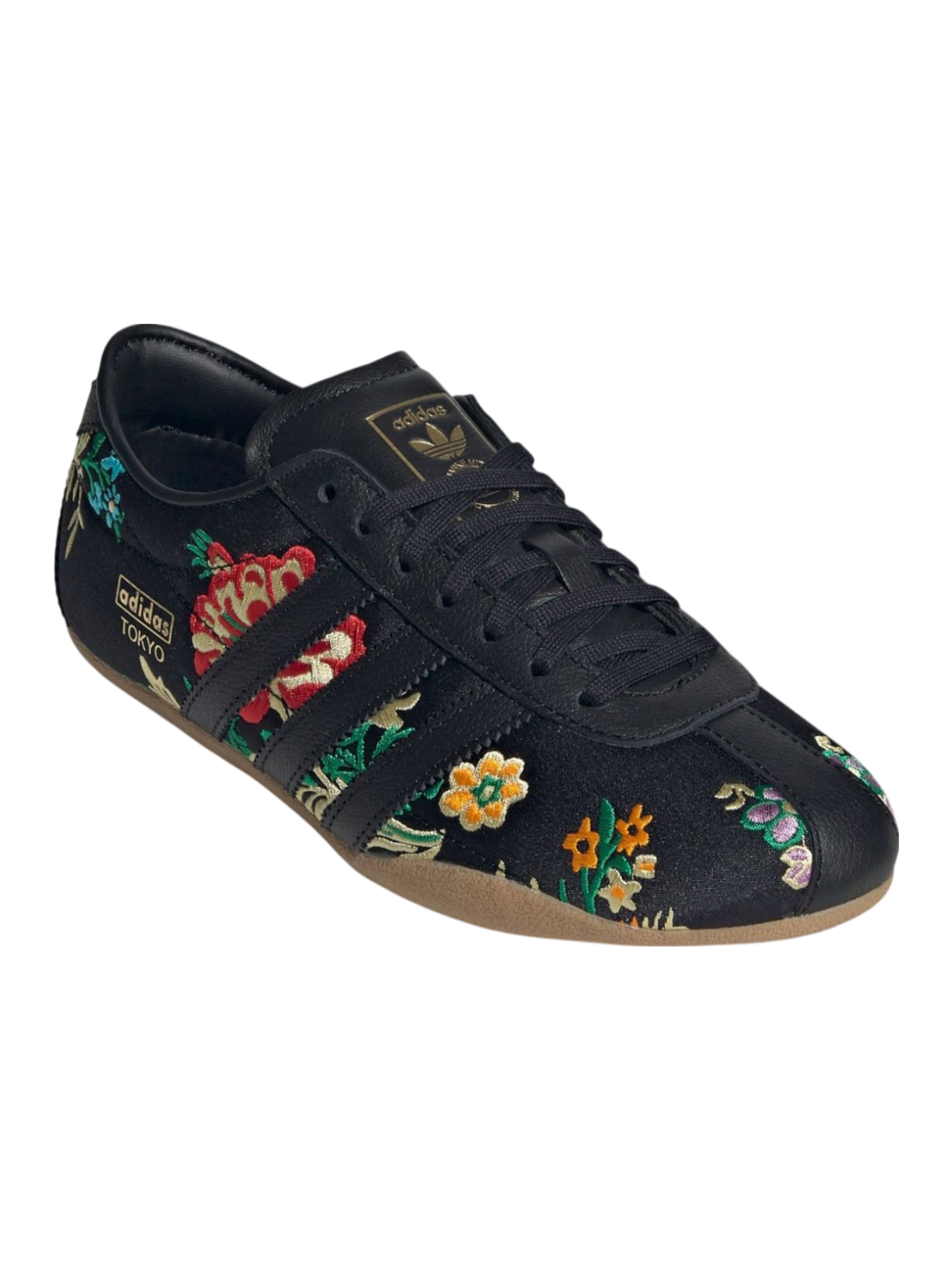 Adidas Originals Black Floral Women's Tokyo Sneakers, JR1494