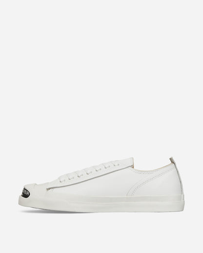 Men's Toe Logo Leather Sneakers White
