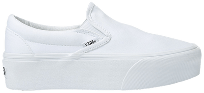 Vans Mens Classic Slip on Platform Shoes, White, VN0A7Q5RW00