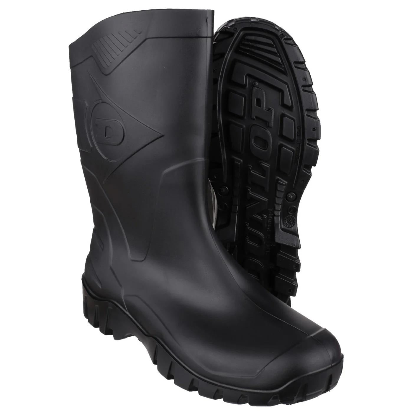 Men's Wide Fit Dunlop Dee Calf Length Wellington Boots W116A