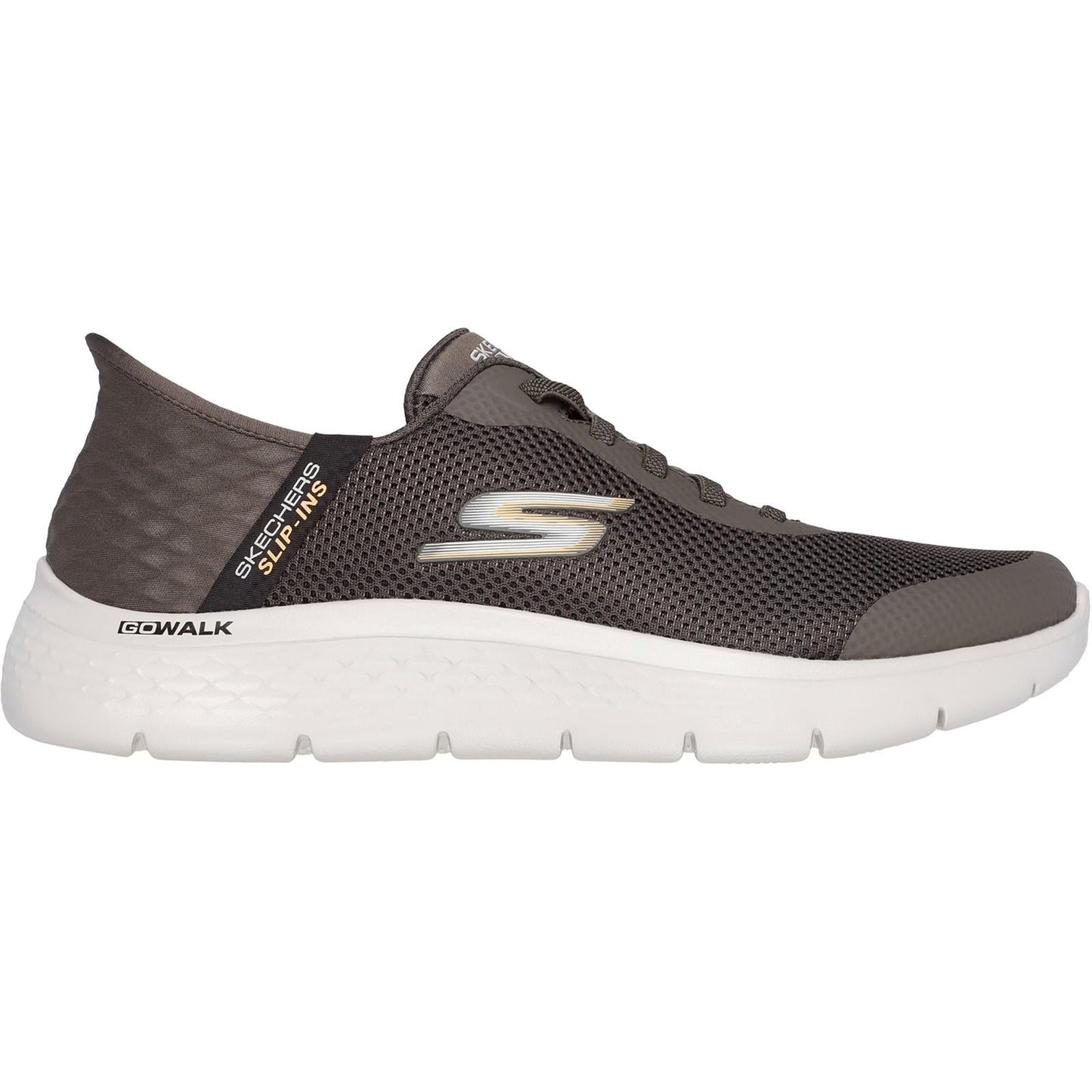 Men's Wide Fit Skechers 216324 Slip-ins Go Walk Flex Hands Up Trainers