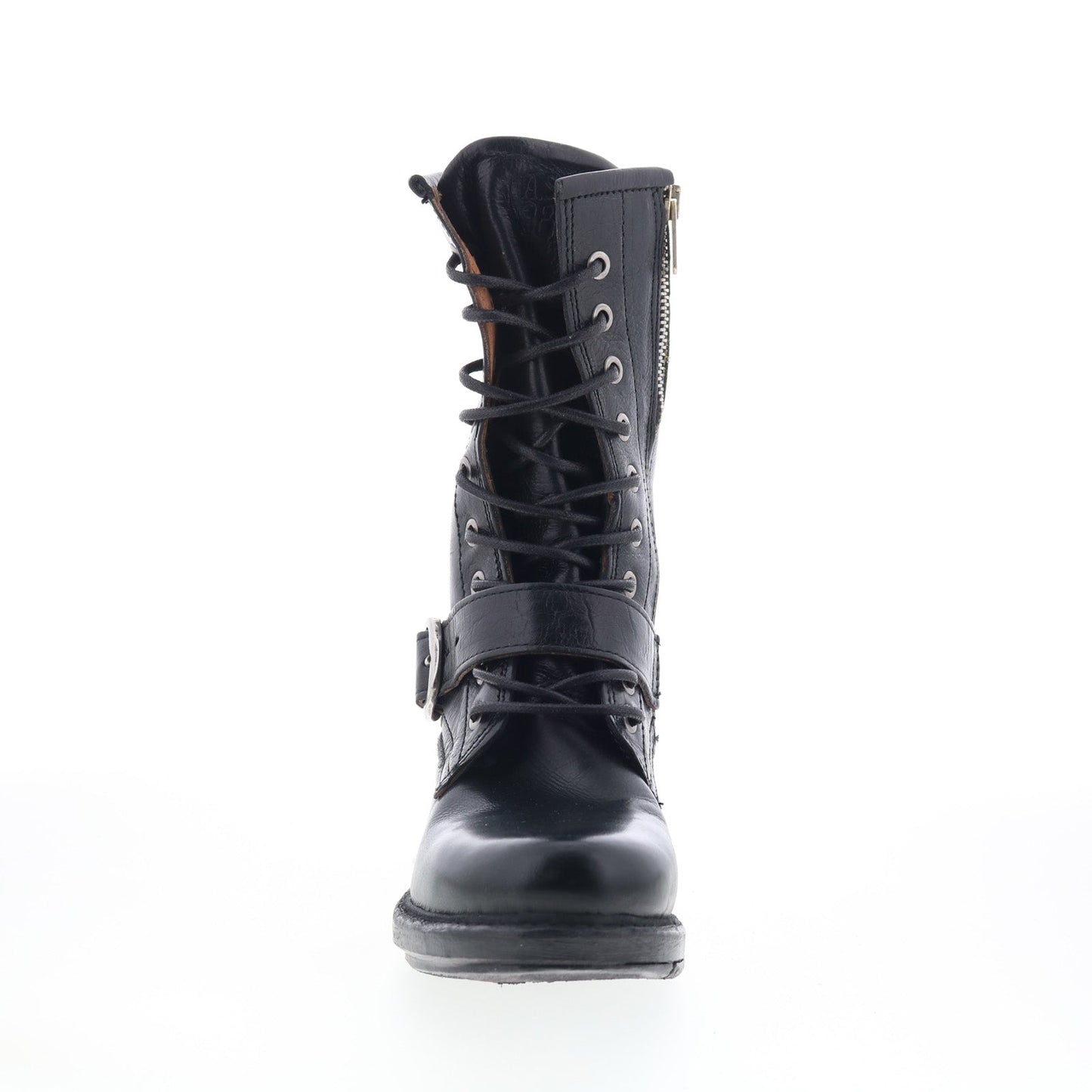 A.S. 98 Austin Womens Black Leather Lace Up Casual Dress Boots