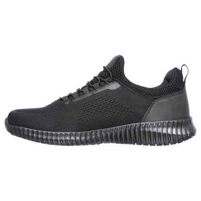 Men's Wide Fit Skechers 77188EC Cessnock Occupational Trainers - Black