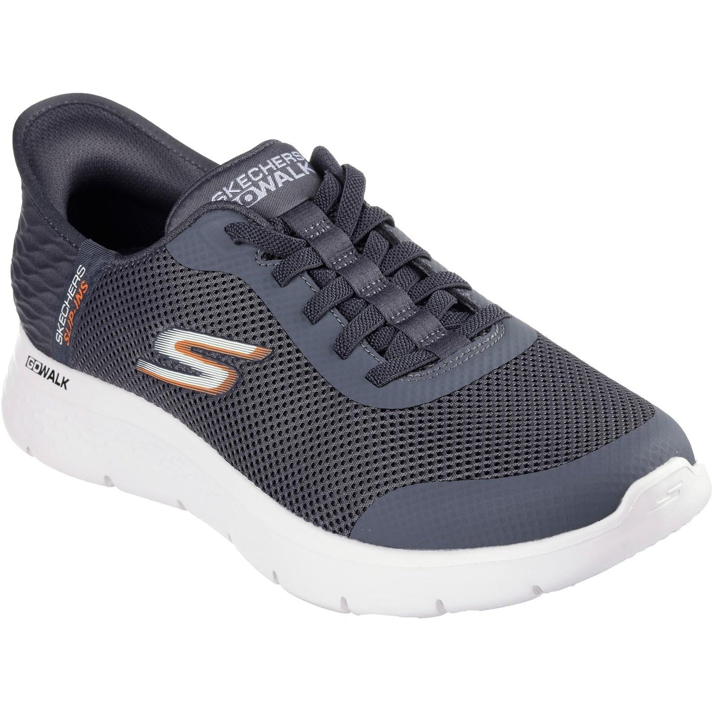 Men's Wide Fit Skechers 216324 Slip-ins Go Walk Flex Hands Up Trainers