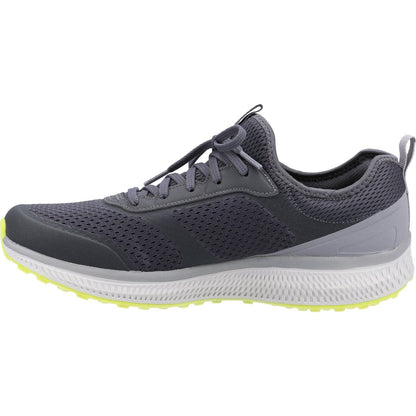 Men's Wide Fit Skechers 220102 GOrun Consistent Trainers - Charcoal/Lime