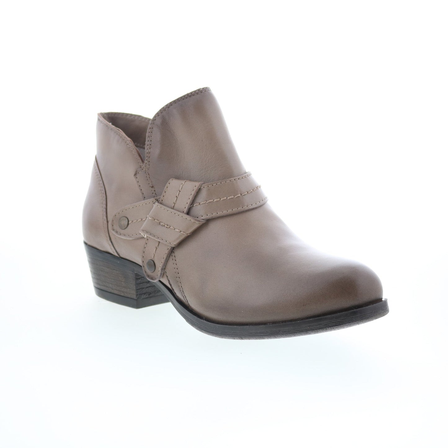 Miz Mooz Bennet Womens Gray Leather Zipper Ankle & Booties Boots