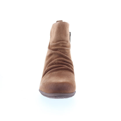 Comfortiva Brandy CT00530 Womens Brown Suede Zipper Ankle & Booties Boots