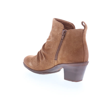 Comfortiva Brandy CT00530 Womens Brown Suede Zipper Ankle & Booties Boots