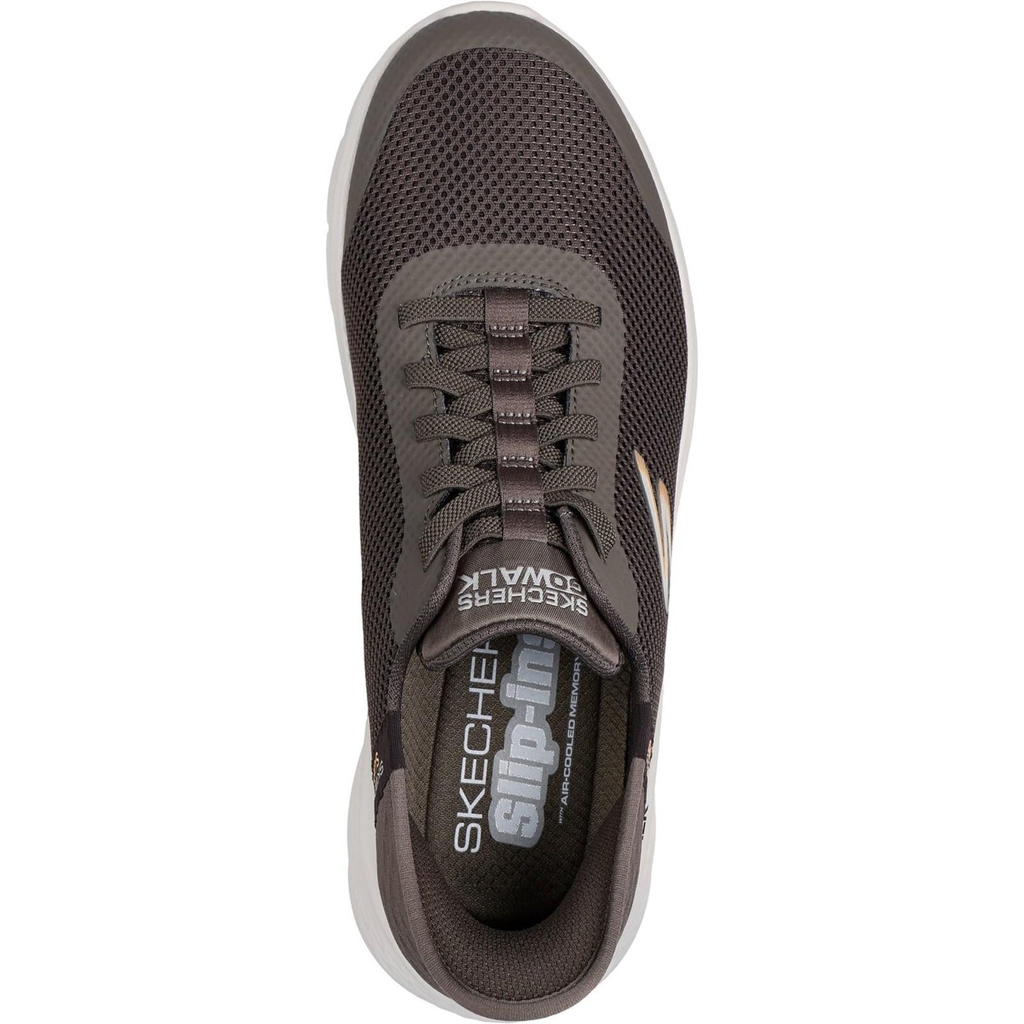 Men's Wide Fit Skechers 216324 Slip-ins Go Walk Flex Hands Up Trainers