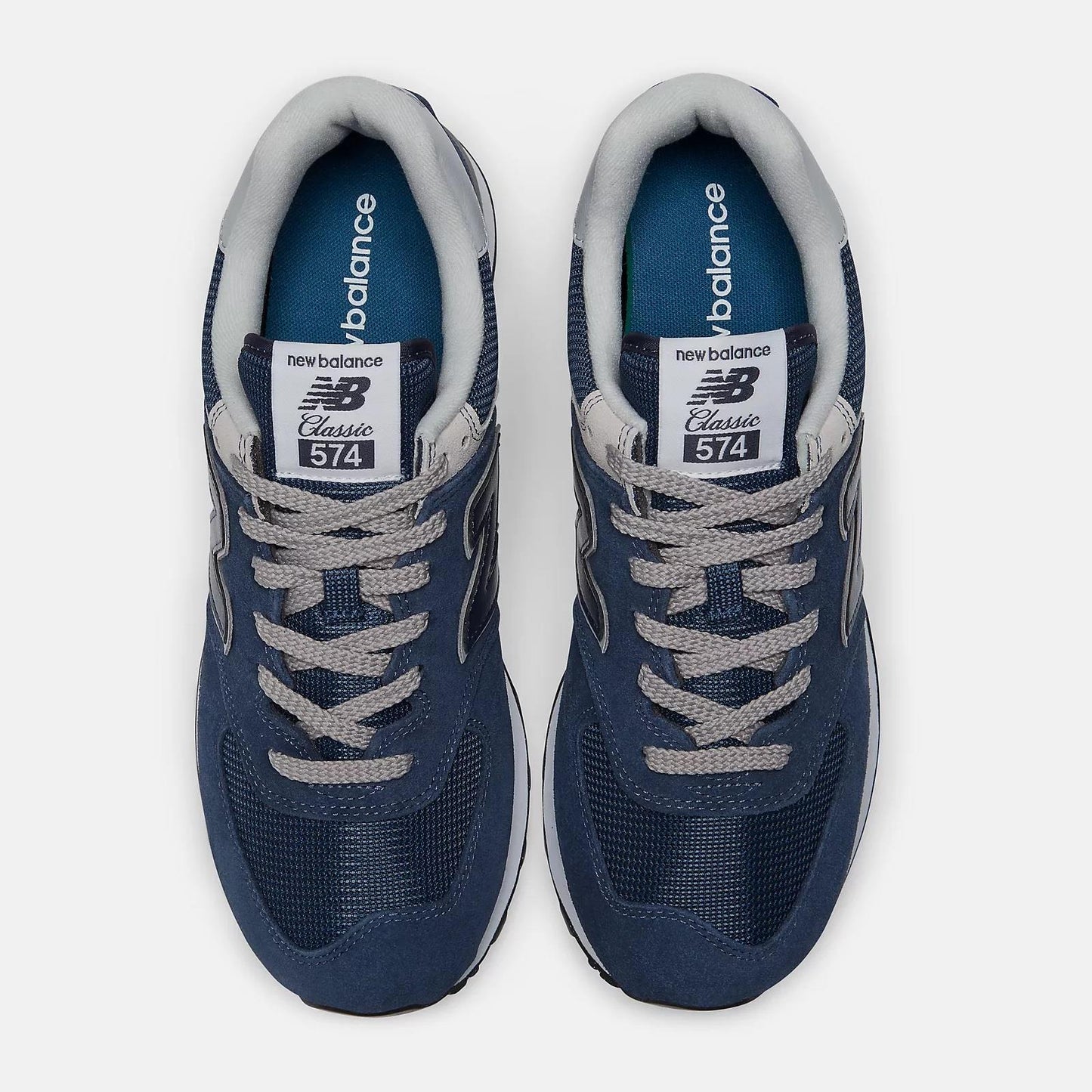 Men's Wide Fit New Balance ML574EVN Walking/Running Trainers - Exclusive - Navy ENCAP