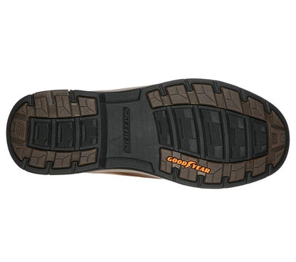 Men's Wide Fit Skechers 204394 Segment 2.0 Brogden Boots - Desert/Brown