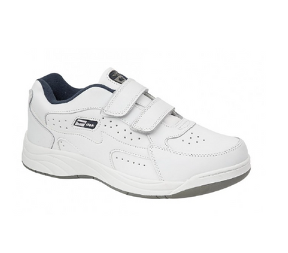Mens Wide Fit Dek Arizona Trainers black and white
