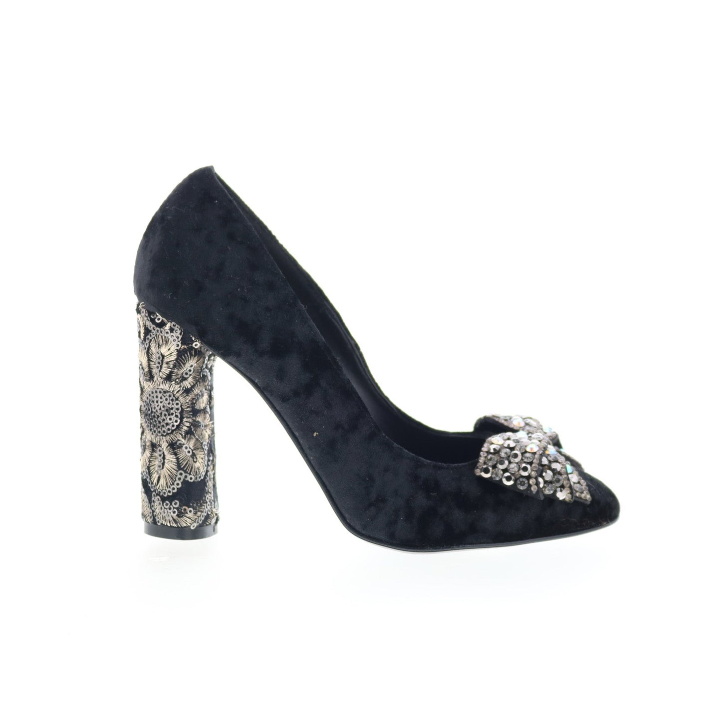 Divine Follie Divine Follie17 Womens Black Synthetic Pumps Heels Shoes