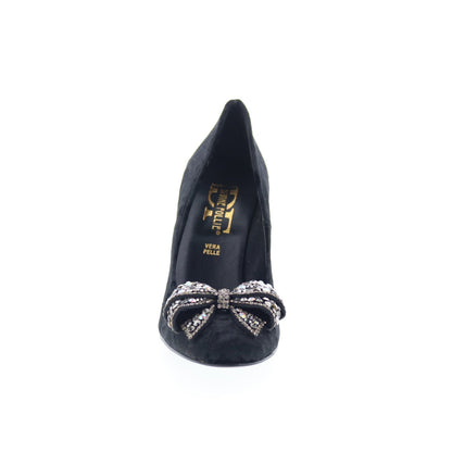 Divine Follie Divine Follie17 Womens Black Synthetic Pumps Heels Shoes