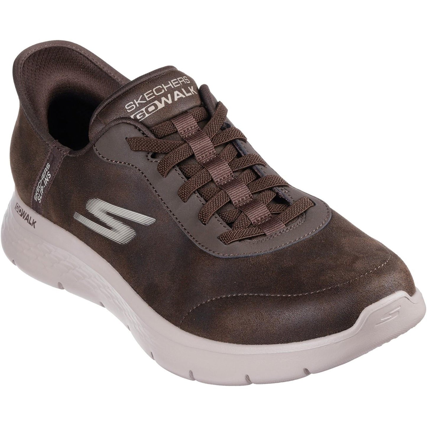 Men's Wide Fit Skechers 216326 Slip-ins Go Walk Flex Smooth Motion Trainers