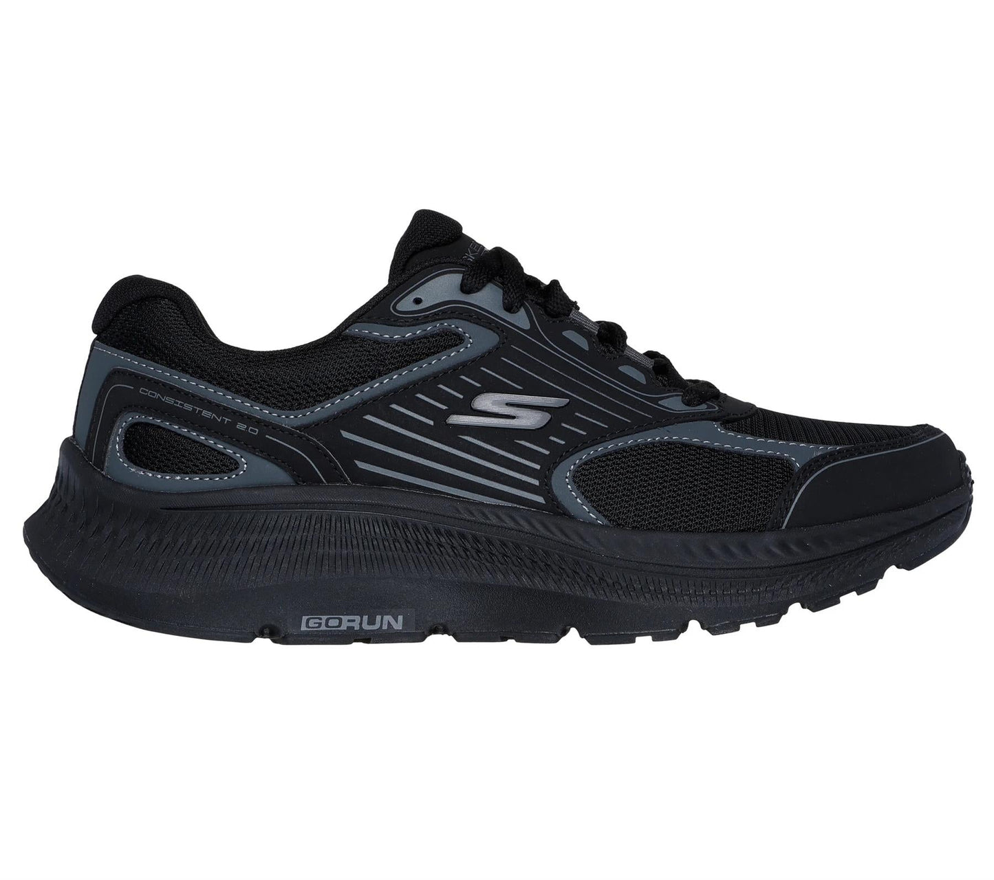 Men's Wide Fit Skechers 220866WW Go Run Consistent 2.0 Running Trainers - Goga Mat