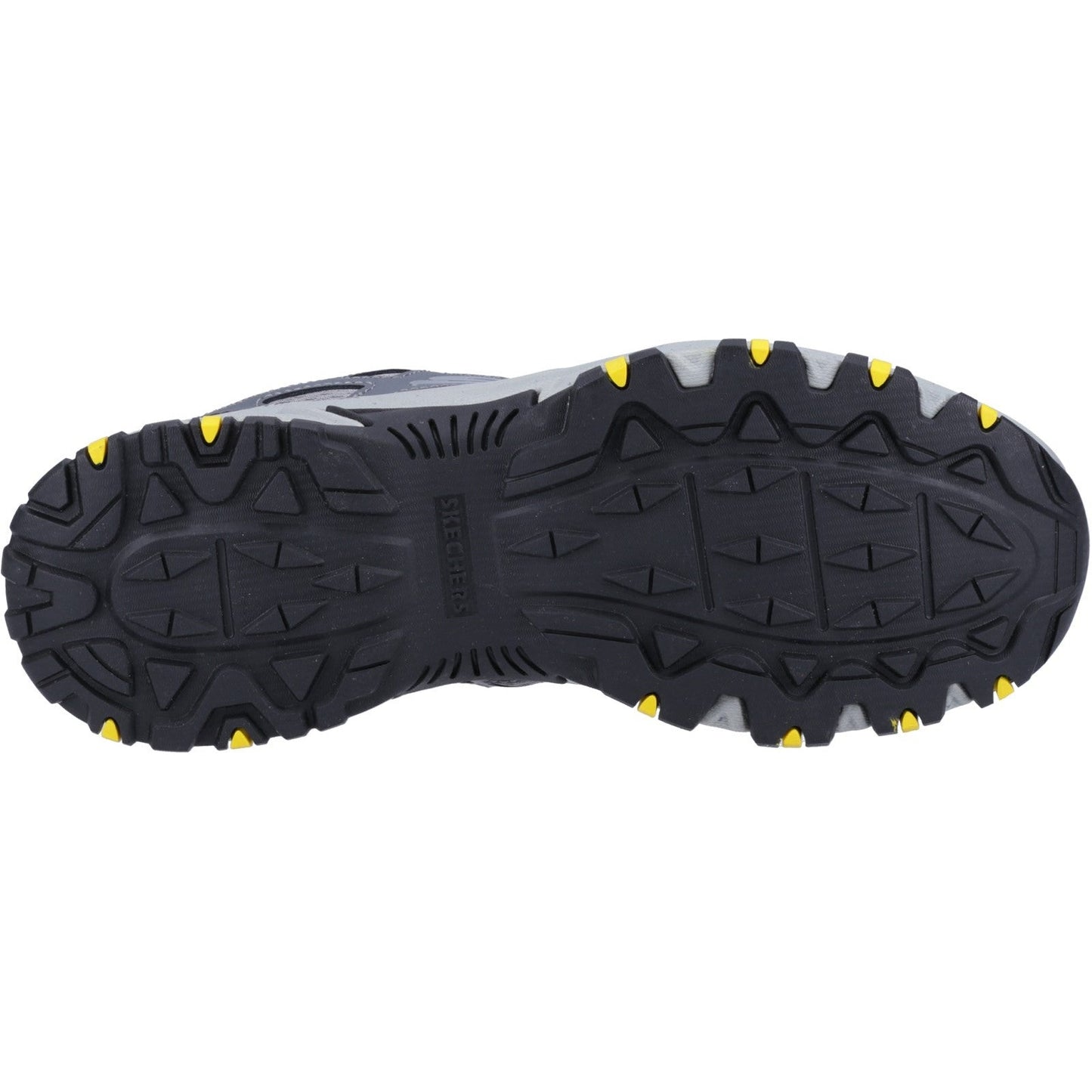 Men's Wide Fit Skechers 237265 Hillcrest outdoor trail Walking Trainers - Charcoal/Black