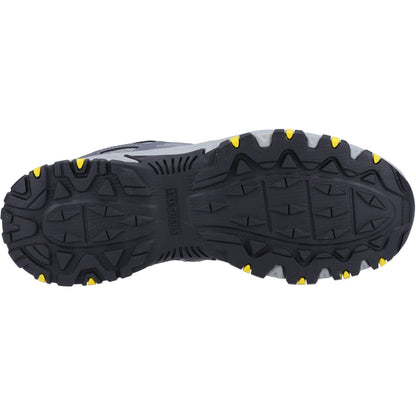 Men's Wide Fit Skechers 237265 Hillcrest outdoor trail Walking Trainers - Charcoal/Black