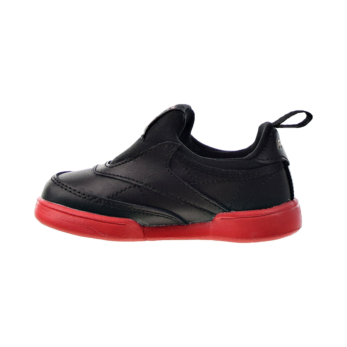 Reebok Cardi B Coated Club C Slip On Toddlers' Shoes Core Black-Vector Red