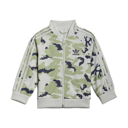 Adidas Toddlers/Little Kids' Camo SST Set Orbit Grey-Magic Lime-Shadow Navy